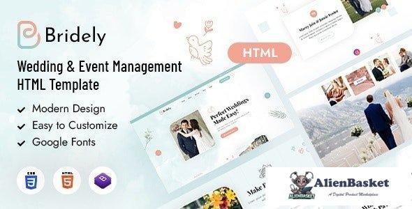 41144 Bridely - Wedding & Event Management HTML Template 