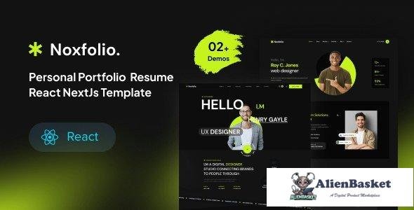 41156 Noxfolio - Personal Portfolio Resume React NextJs Template 