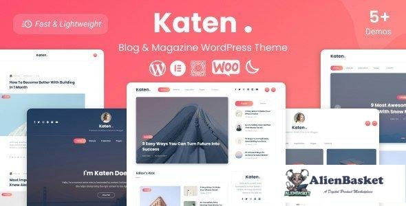 44435 Katen v1.1 - Blog & Magazine WordPress Theme 