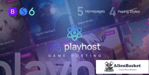 41158 Playhost - Game Hosting Server React NextJs Template 