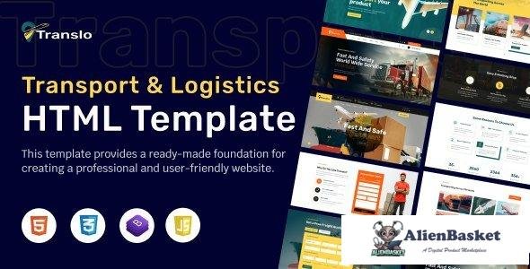 41160 Translo - Transport and Logistics Html Template 