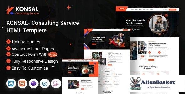 41217 Konsal - Corporate Business & Consulting HTML Template 