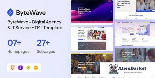 41247 ByteWave - Digital Agency & IT Service HTML Template 