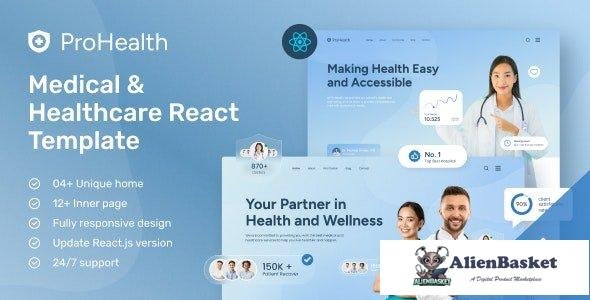 41330 ProHealth - Medical and Healthcare ReactJS Template 