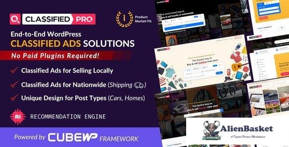 41342 ClassifiedPro v1.0.12 - Local Classifieds Ads WordPress Theme 