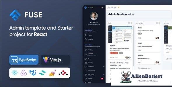 41548 Fuse React TS v10.0.1 - Redux, RTK Query, TypeScript, Vite, Admin Dashboard Template 