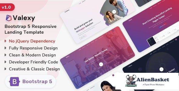 41554 Valexy - Bootstrap 5 Landing Page Template 