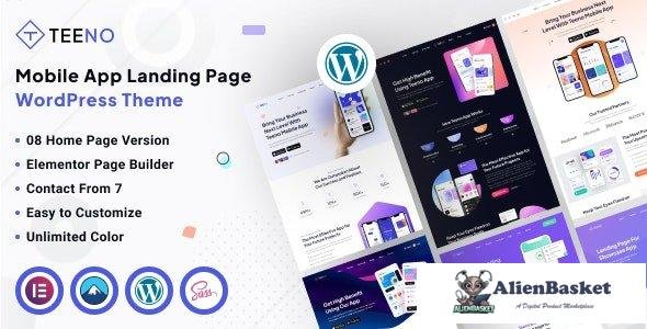 41616 Teeno - App Landing WordPress Theme 