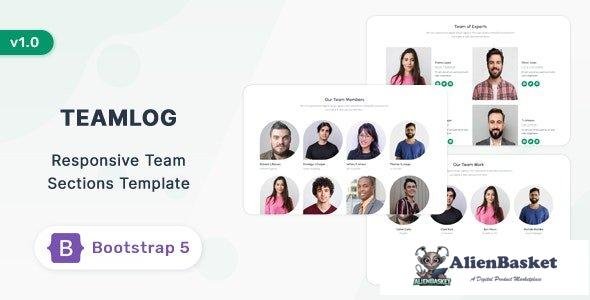 41618 Teamlog - Bootstrap 5 Team Section Template 