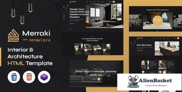 41620 Merraki - Interiors & Architecture HTML Template 