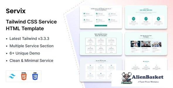 41883 Servix - HTML & CSS Service Template 