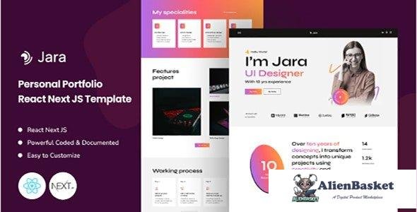 41967 Jara v1.0 - Personal Portfolio React NextJS Template 