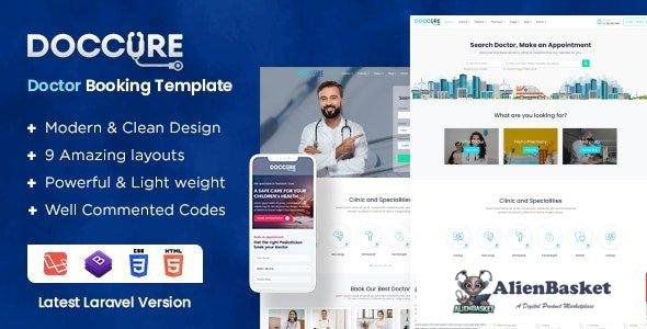 42058 Doccure v1.7.6 - Clinics and Doctors Online Appointment Booking Laravel Template (Laravel + Ht