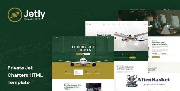 42113 Jetly - Private Jet Charters HTML Template 