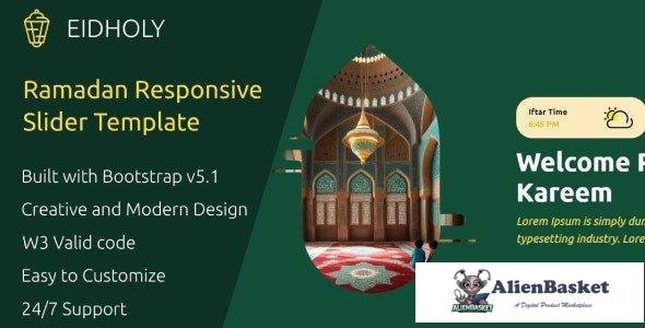 42143 Eidholy - Ramadan Responsive Bootstrap Slider Template 