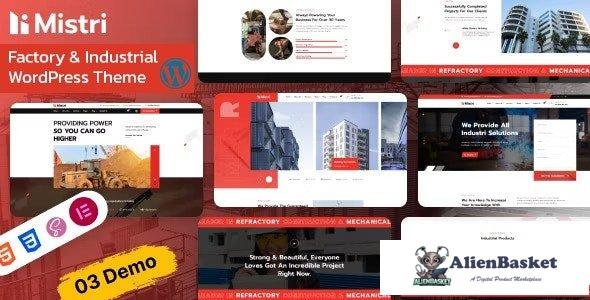 42156 Mistri v1.0 – Factory & Industrial WordPress Theme 