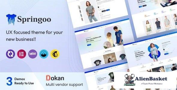 42176 Springoo v1.0.4 - Fashion & T-shirt WooCommerce WordPress Theme 