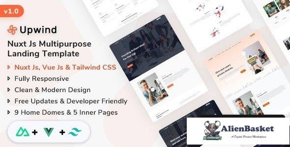 42197 Upwind - Nuxt Js Landing Page Template 