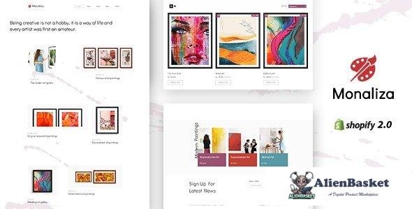 42200 Monaliza - Minimal Art Shop Theme 