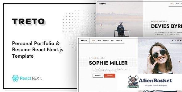 42385 TRETO - Personal Portfolio React NextJS Template 