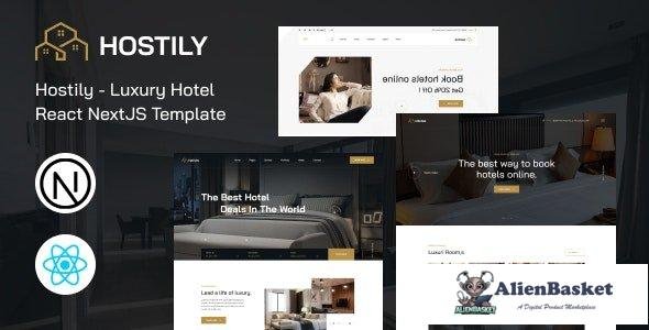 42455 Hostily - Luxury Hotel React NextJS Template 