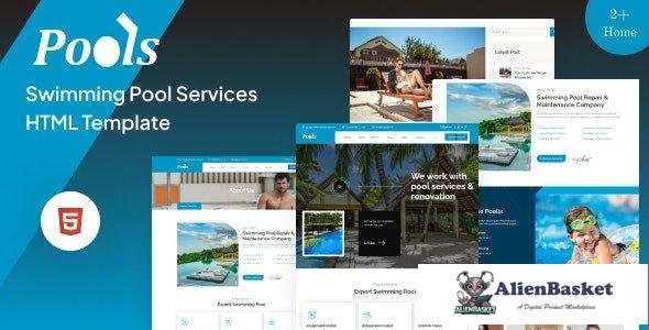 42472 Pools - Swimming Pool Services HTML Template 