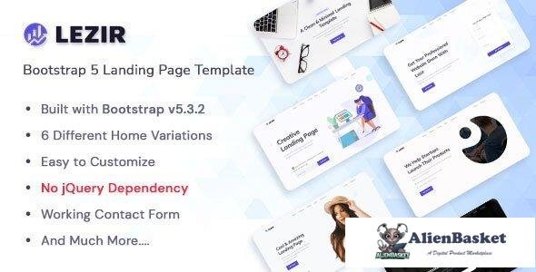 42548 Lezir - Bootstrap 5 Landing Page Template 