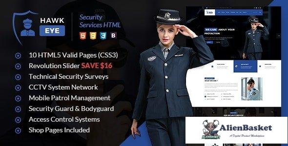 42550 Hawkeye - Security Services & Guarding HTML Template 