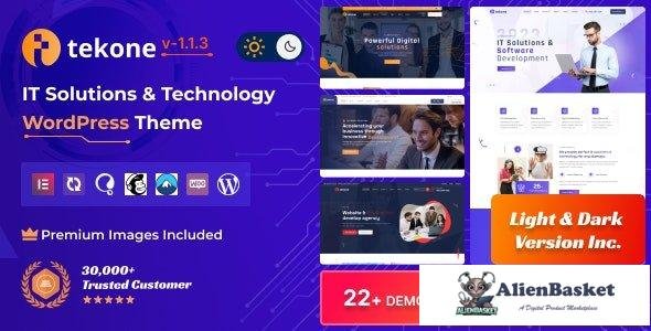 42563 Tekone v1.1.3 - IT Solutions & Technology WordPress Theme 