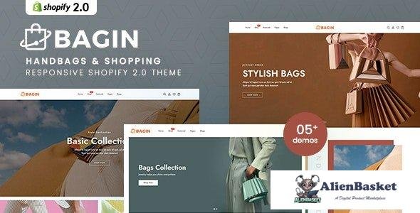 42906 Bagin - Handbags & Shopping Responsive Shopify 2.0 Theme 