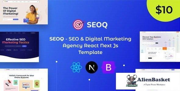 42917 SEOQ - SEO & Digital Marketing Agency React Next JS Template 