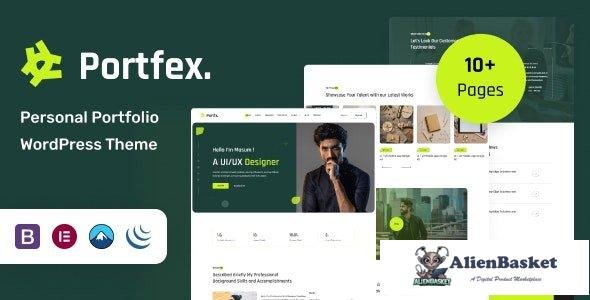 43035 Portfex v1.0.0 - Personal Portfolio WordPress Theme 