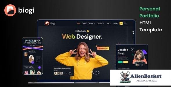 43043 Biogi - Personal Portfolio HTML Template 