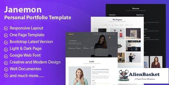 43047 Janemon - Personal Portfolio Template 