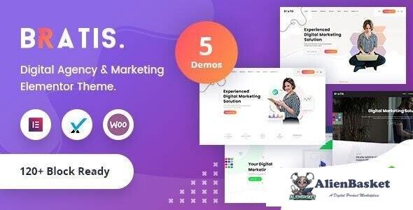 43091 Bratis v3.0.1 - Digital Marketing WordPress Theme + RTL 