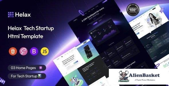 43114 Helax - Tech Startup Landing Page Html Template 