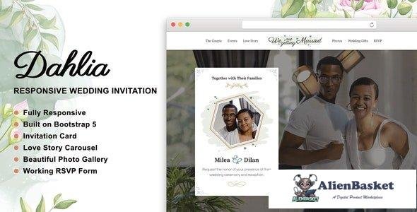 43118 Dahlia - Responsive Wedding Invitation 