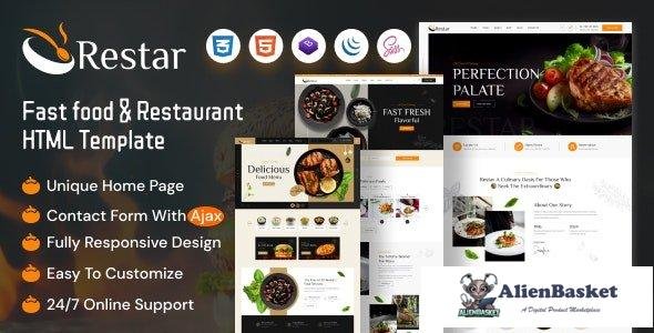 43171 Restar - Fast Food & Restaurant HTML Template 