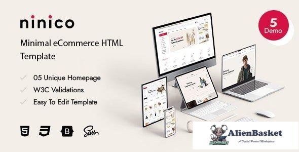 43173 Ninico - Minimal eCommerce HTML5 Template 