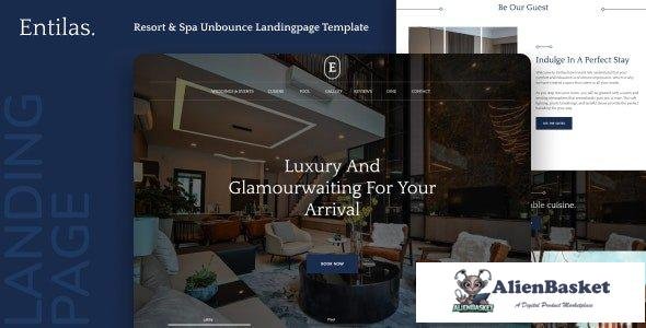 43176 Entilas - Resort & Spa Unbounce Landingpage Template 