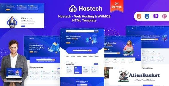 43193 Hostech - Web Hosting & WHMCS HTML Template 