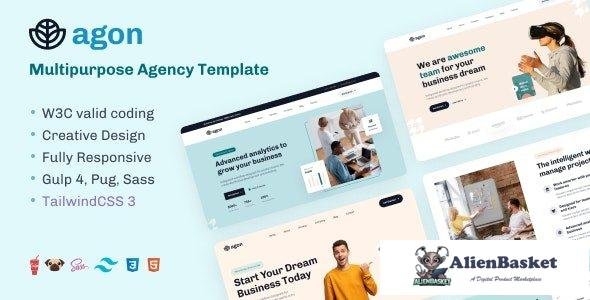 43217 Agon - Multipurpose Agency TailwindCSS Template 