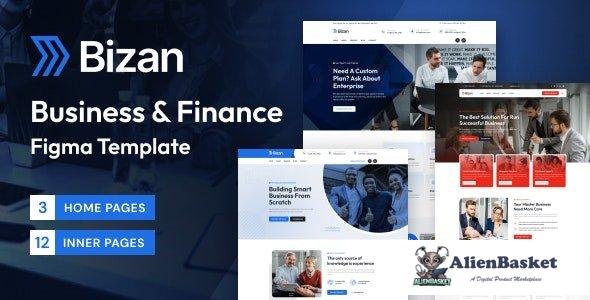 43242 Bizan – Business & Finance Consulting Figma Template 