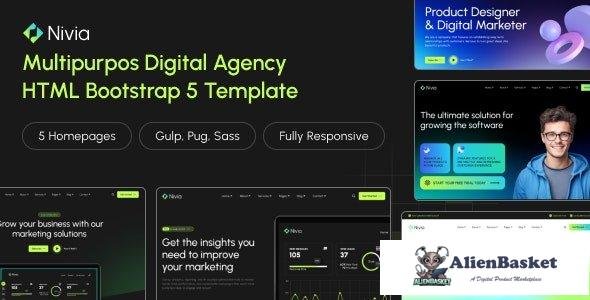 43262 Nivia - Multipurpose Digital Agency HTML Template 