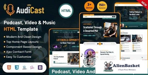 43290 Audicast - Podcast, Video & Music HTML Template 