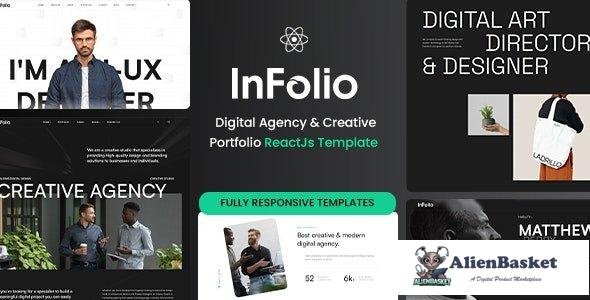 43364 Infolio - Digital Agency & Creative Portfolio Reactjs Template 