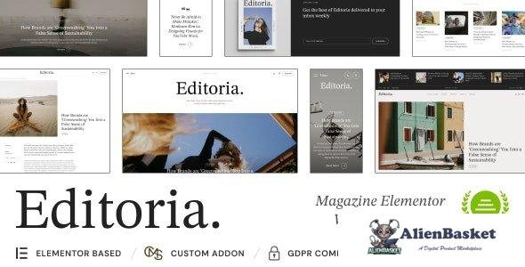 43372 Editoria v1.0.2 - Newspaper & Magazine WordPress Theme 