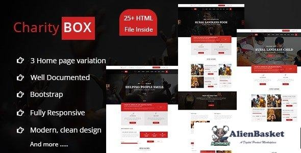 43463 CherityBOX- Charity / Nonprofit HTML5 Template 