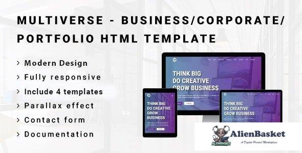 43470 MULTIVERSE - Multipurpose Business/Corporate/Portfolio HTML Template 