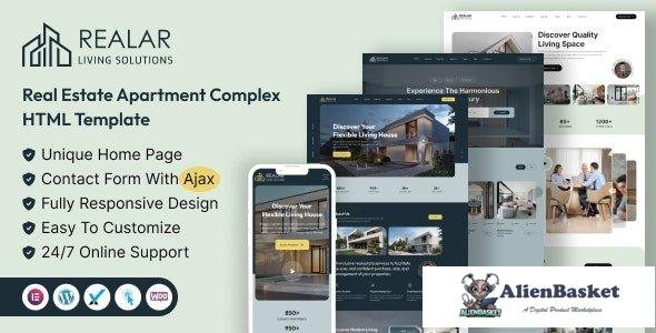 43476 Realar - Real Estate Apartment Complex HTML Template 